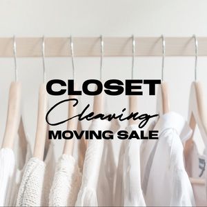 **Closet Clearing Moving Sale** Make me an offer!